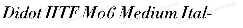 Didot HTF M06 Medium Ital字体转换